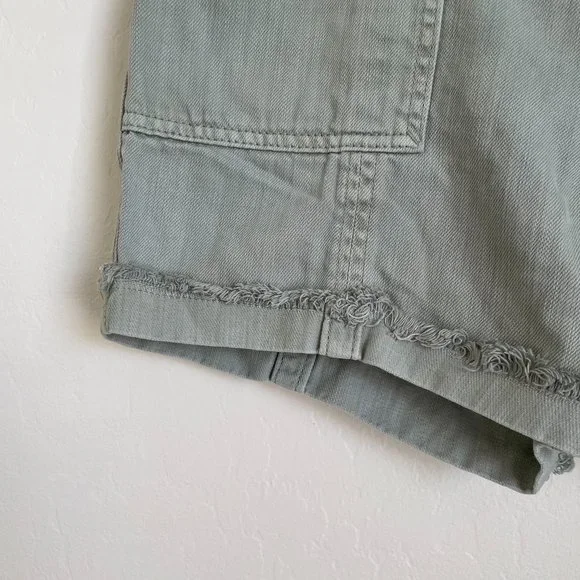 Anthropologie Green Wilder Utility Shorts Size 28 - Picture 4 of 10